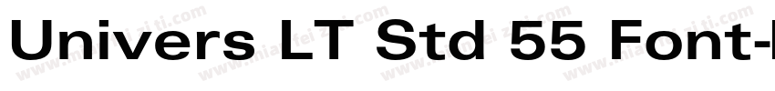 Univers LT Std 55 Font字体转换